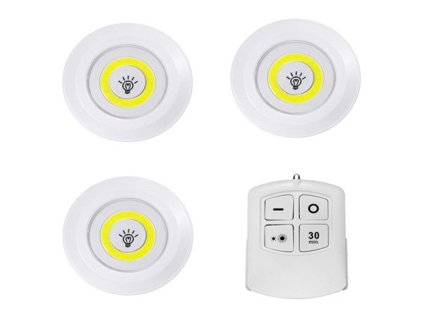 Set 3 Lampi LED Wireless - Cu Telecomanda