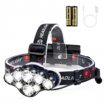 Lanterna de cap 8 LED-uri rezistenta la umezeala, incarcare USB 1 Lanterna de cap 8 LED-uri rezistenta la umezeala, incarcare USB