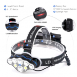 Lanterna de cap 8 LED-uri rezistenta la umezeala, incarcare USB 4 Lanterna de cap 8 LED-uri rezistenta la umezeala, incarcare USB