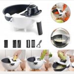 Razatoare multifunctionala 9 in 1 cu bol si strecuratoare