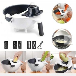 Razatoare multifunctionala 9 in 1 cu bol si strecuratoare