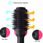 Perie Electrica Pentru Volum Cu Aer Cald One Step 3 In 1, Uscator, Perie, Ondulator. Putere 1000W, tehnologie Ionica 5 Perie Electrica Pentru Volum Cu Aer Cald One Step 3 In 1, Uscator, Perie, Ondulator. Putere 1000W, tehnologie Ionica