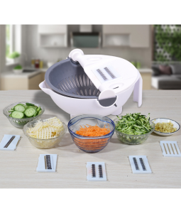 Razatoare multifunctionala 9 in 1 cu bol si strecuratoare