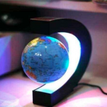 Glob pamantesc magnetic plutitor cu iluminare LED 2 Glob pamantesc magnetic plutitor cu iluminare LED