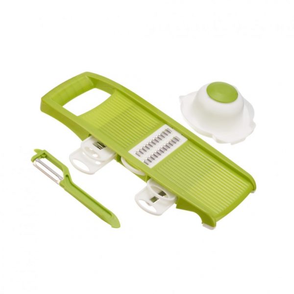 Razatoare multifunctionala Vanora Home, 7 piese, 32 x 12 cm, verde/alb