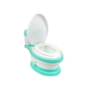 Olita multifuncionala, educationala stil toaleta, MON BEBE Olita multifunctionala imita caracteristicile unei toalete de adult iar designul ei il va incanta pe cel mic si va face tranzitia de la olita la vasul de toaleta foarte usoara. Caracteristici: - confectionata din plastic de calitate superioara; - design atractiv, ce imita forma unei toalete reale cu urmatoarele elemente: buton de tras apa care se misca; capacul toaleta care poate fi ridicat sau coborat; - olita este usor de intretinut si de curatat (contine un compartiment detasabil, care va fi spalat dupa fiecare utilizare); - stabila, conceputa dupa standarde stricte de siguranta; Varsta recomandata: 12 luni+ Dimensiunea produsului este: 44 x 30 x 36 cm.