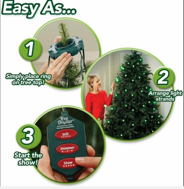 Instalatie LED 48 globuri luminoase, 5 programe, 16 culori, Tree Dazzler