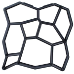 Matrita cu dale pentru pavaj piatra decorativa, Negru, 32/32/4xcm