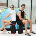 Scaun rotund portabil, retractabil, extensibil cu pliere telescopica pentru camping 7 Scaun rotund portabil, retractabil, extensibil cu pliere telescopica pentru camping