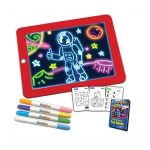Tableta luminoasa pentru desenat, Magic Pad, carioci speciale si sabloane incluse, divertisment educativ 4 Tableta luminoasa pentru desenat, Magic Pad, carioci speciale si sabloane incluse, divertisment educativ