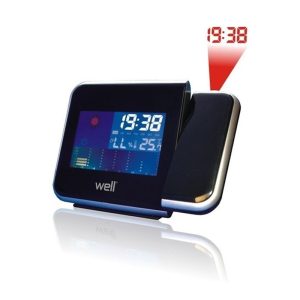 Ceas digital cu proiector si statie meteo Well, functie calendar