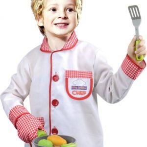 Costum-tinuta de bucatar instrumente specifice bucatariei pentru copii