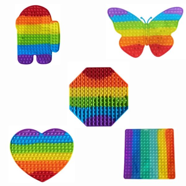 Jucarie Jumbo senzoriala antistres Forme Push Pop It Bubble