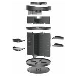 Organizator EZ cu rotire 360 de grade pentru depozitare obiecte, cosmetice