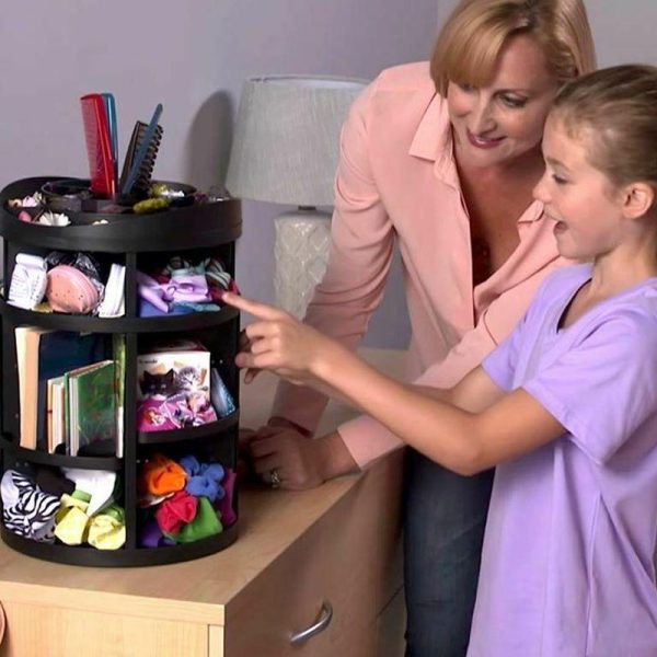 Organizator EZ cu rotire 360 de grade pentru depozitare obiecte, cosmetice