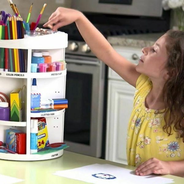 Organizator EZ cu rotire 360 de grade pentru depozitare obiecte, cosmetice