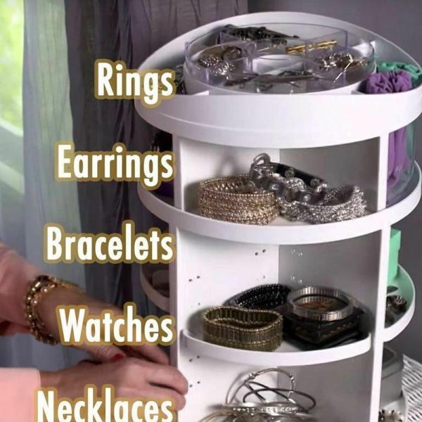 Organizator EZ cu rotire 360 de grade pentru depozitare obiecte, cosmetice