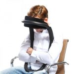 Perna de gat ajustabila in forma de U, IneckFit, pentru calatorii si birou