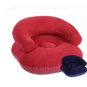 Scaun gonflabil portabil cu aer - pat pentru camping în aer liber, plajă