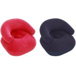 Scaun gonflabil portabil cu aer - pat pentru camping în aer liber, plajă