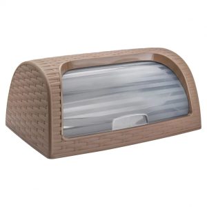 Cutie paine din plastic model ratan – ZAGATO, 42x26x19 cm