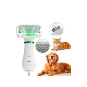 Perie cu feon 2 in 1 pentru caini si pisici , Uscator de par pentru animale