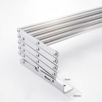 Uscator retractabil din aluminiu cu prindere in perete, 60x70 cm