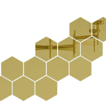 Set 10 oglinzi design hexagon oglinzi decorative 4 Set 10 oglinzi design hexagon oglinzi decorative