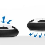 Set de fotbal cu minge rotativa Air Hover si porti