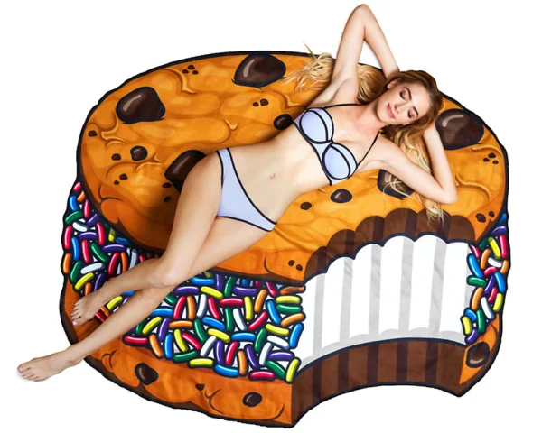 Prosop rotund de plajă prajitura