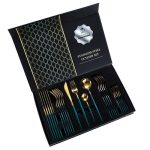 Set tacamuri 24 piese stil portughez, otel inoxidabil