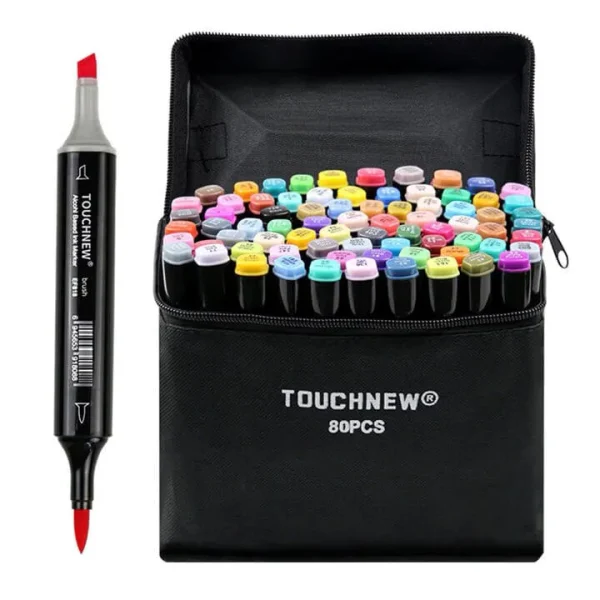 marker 1 Set 80 markere cu varf dublu