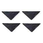 Set 4 Triunghiuri Adezive Anti Alunecare, Auto Adezive, pentru Fixare Covor, 16cm, Garami Shop