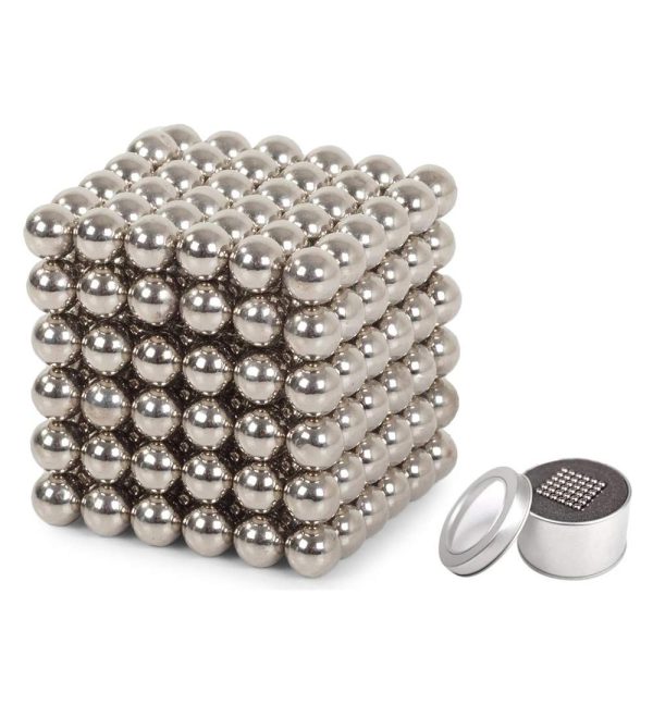 bile3 Bile Magnetice AntiStres Argintiu 216 piese