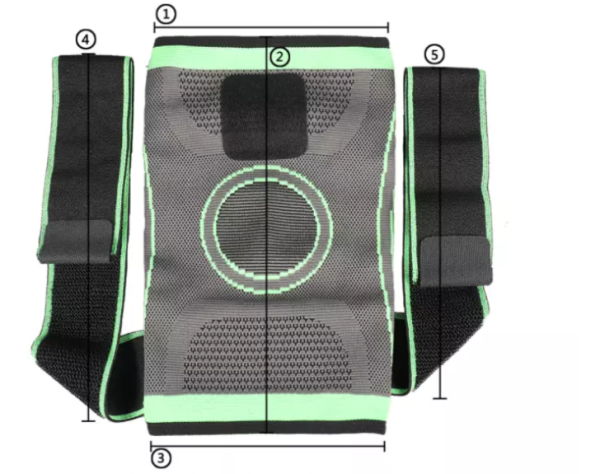 genunghera Genunchiera elastica ajustabila cu bretele elastice, bandaj pentru genunchi cu compresie