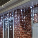 Instalatie 300 LED-ri de exterior tip franjuri 12m,  alba