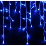 Instalatie pentru exterior LED tip franjuri 12m, culoare albastra