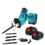 Mini fierastrau Tip sabie portabil 2 acumulator Li-ion, 4 lame incluse