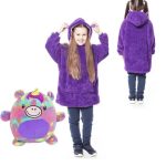 Hanoracul cu blana mov pentru copii