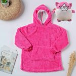 Hanoracul cu blana roz pentru copii