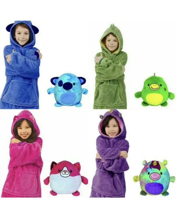 Hanoracul cu blana roz pentru copii