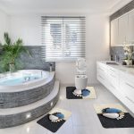 Covoare Pentru Baie, 3 Piese, Antiderapante model pietre