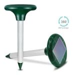 Dispozitiv Solar Anti-Daunatori, Cu Ultrasunete, Efecte Sonore Si Vibratii, Eficient Impotriva Rozatoarelor, Verde