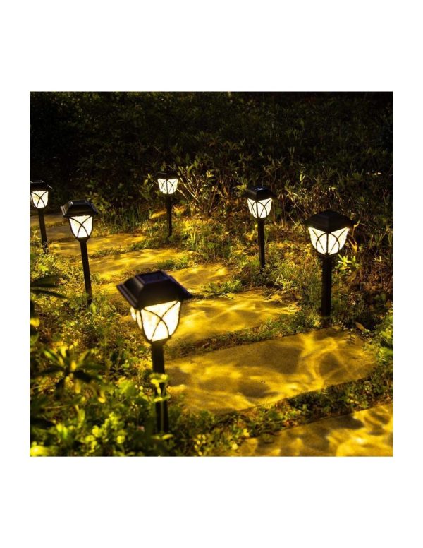 Set 6* lampa solara felinar LED 43 cm