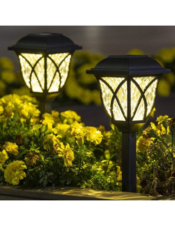 Set 6* lampa solara felinar LED 43 cm