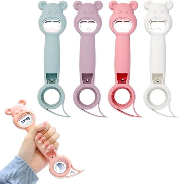 Deschizatorul versatil 4 in 1 multifunctionalpentru sticle si conserve