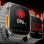 Ceas inteligent SmartWatch Ultra Plus, compatibil cu orice telefon, apel Bluetooth, incarcator wireless,metal