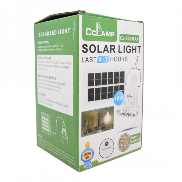 Bec reincarcabil cu panou solar CL-6028-MAX