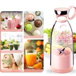 Mini Blender Portabil - Smoothie & Shake, 4 Lame , USB, 300 ml