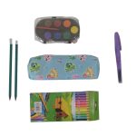 Penar echipat, pentru inceput de scoala, albastru